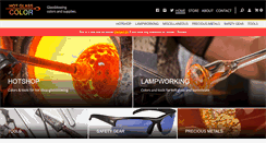 Desktop Screenshot of hotglasscolor.com